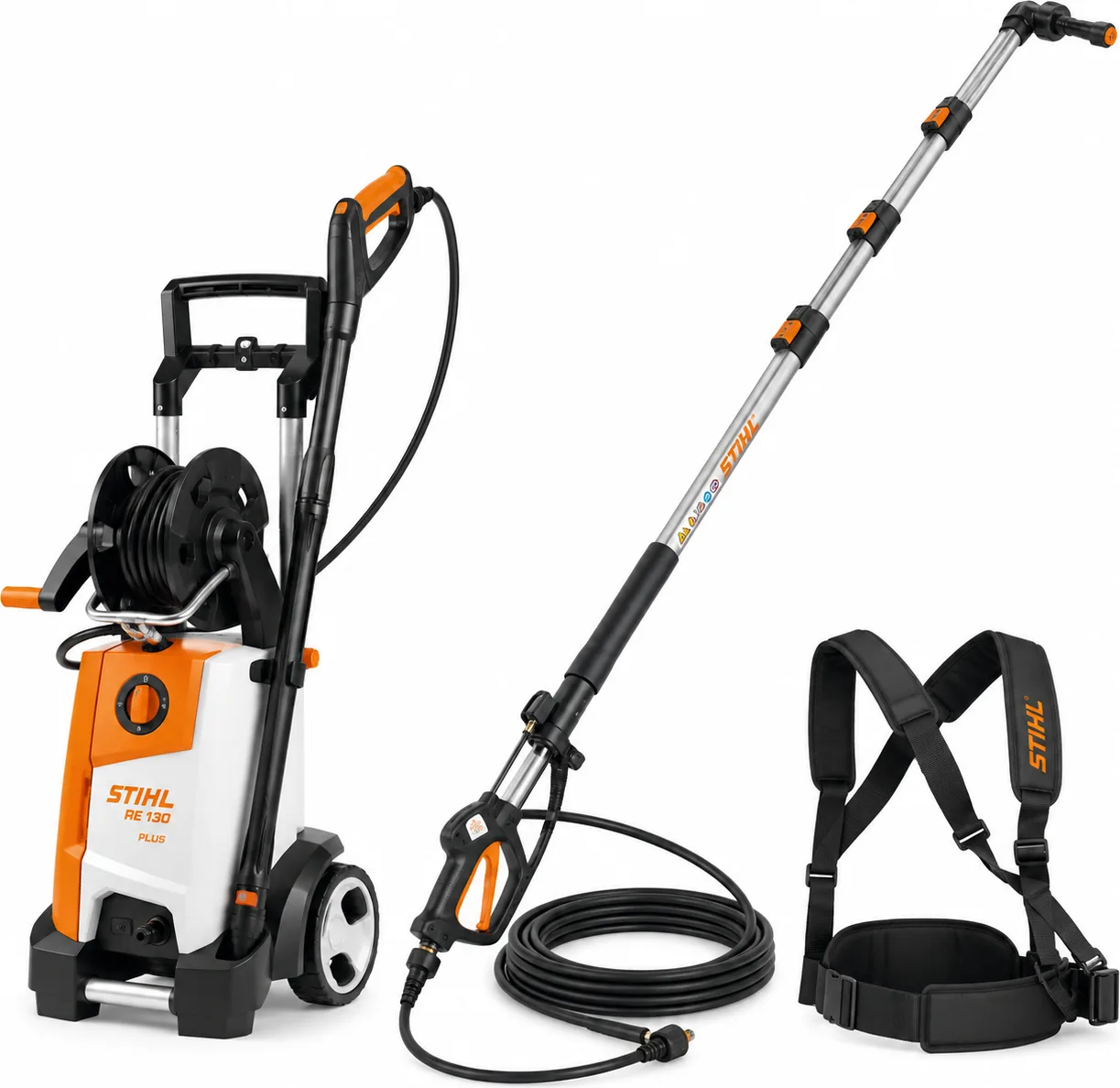 Survepesur RE 130 PLUS + Teleskoop püstol/vars STIHL